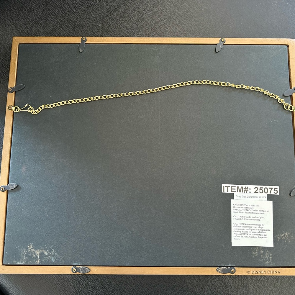 4 (all four) Disney Gold Beauty & Beast Frame w/authentic lithograph (reprint) - Picture 5 of 6
